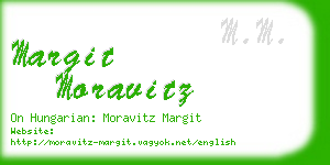 margit moravitz business card